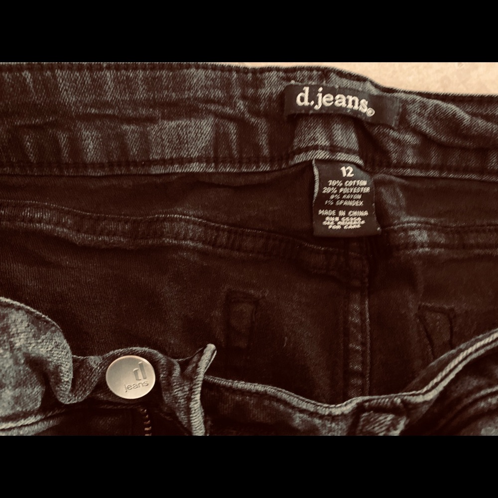 Black stonewashed D. Jeans
